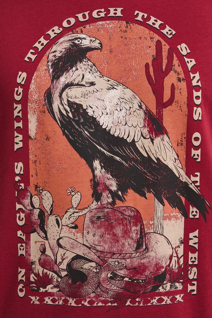 Medicine T-shirt męski bawełniany RW26-TSM306 bordowy