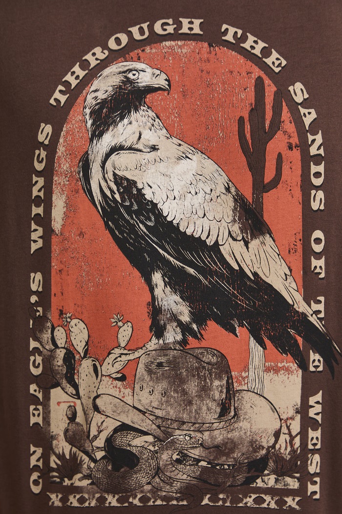 Medicine T-shirt męski bawełniany RW26-TSM306 brązowy