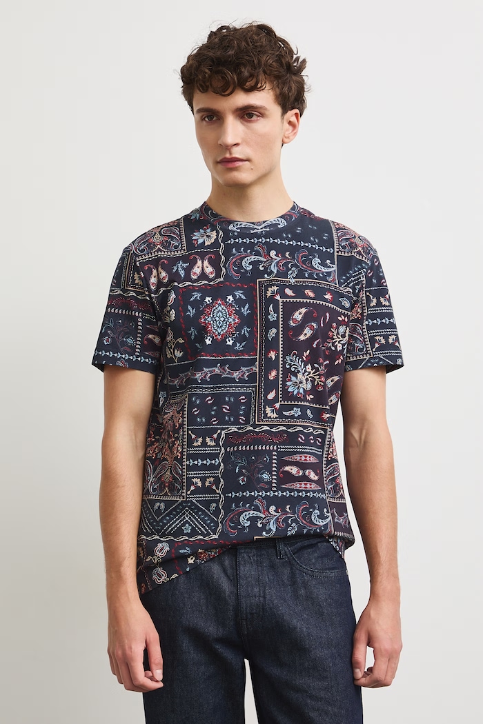 Medicine T-shirt męski bawełniany z elastanem RW26-TSM312 multicolor RW26