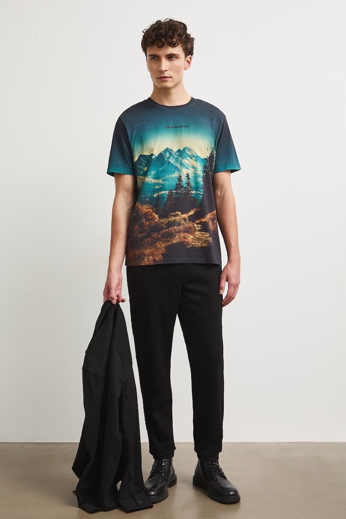 Medicine T-shirt męski bawełniany multicolor RW26-TSM313