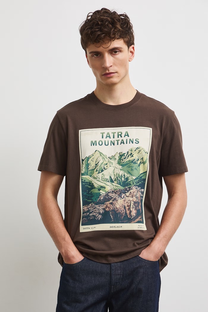 Medicine T-shirt męski bawełniany RW26-TSM314 brązowy RW26