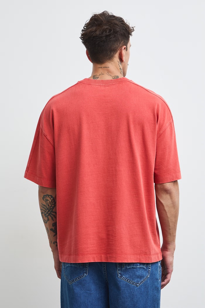 Odzież Medicine T-shirt męski bawełniany RW26-TSM403 pomarańczowy