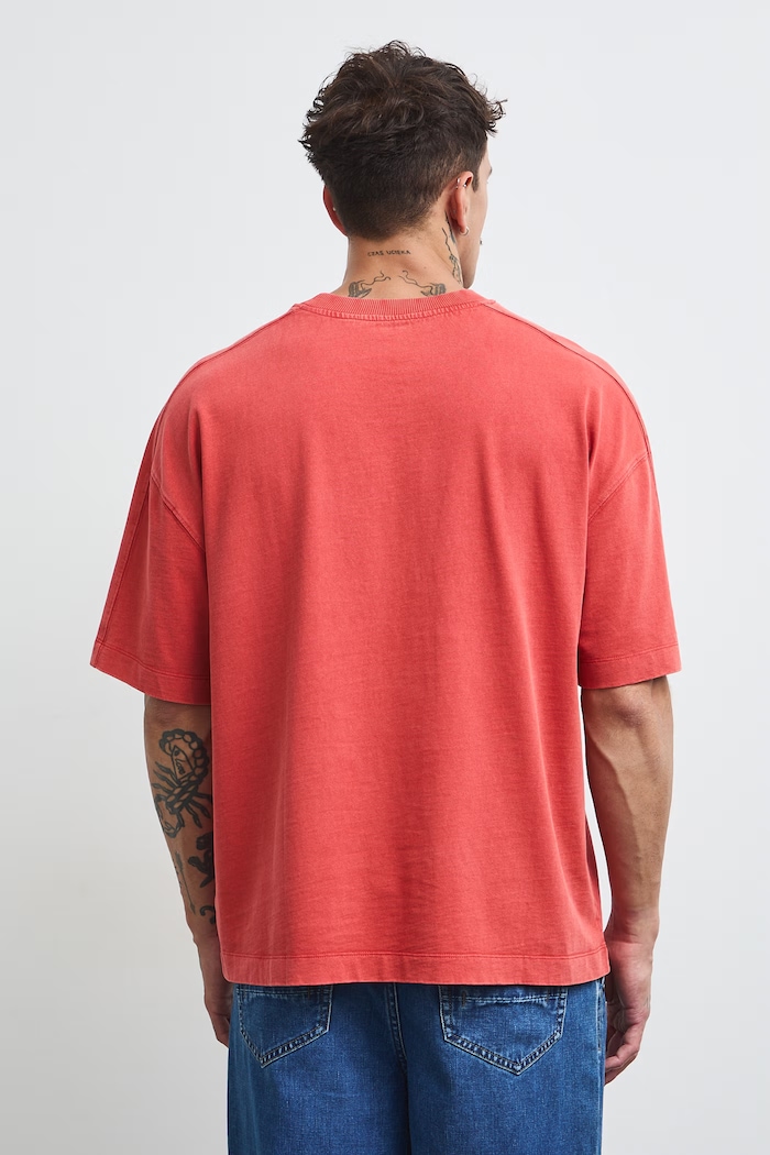 Odzież Medicine T-shirt męski bawełniany RW26-TSM403 pomarańczowy
