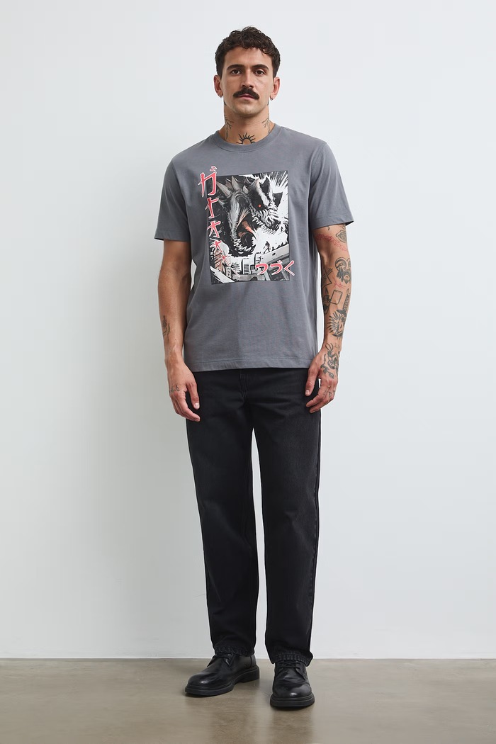 Medicine T-shirt męski bawełniany szary RW26-TSM404