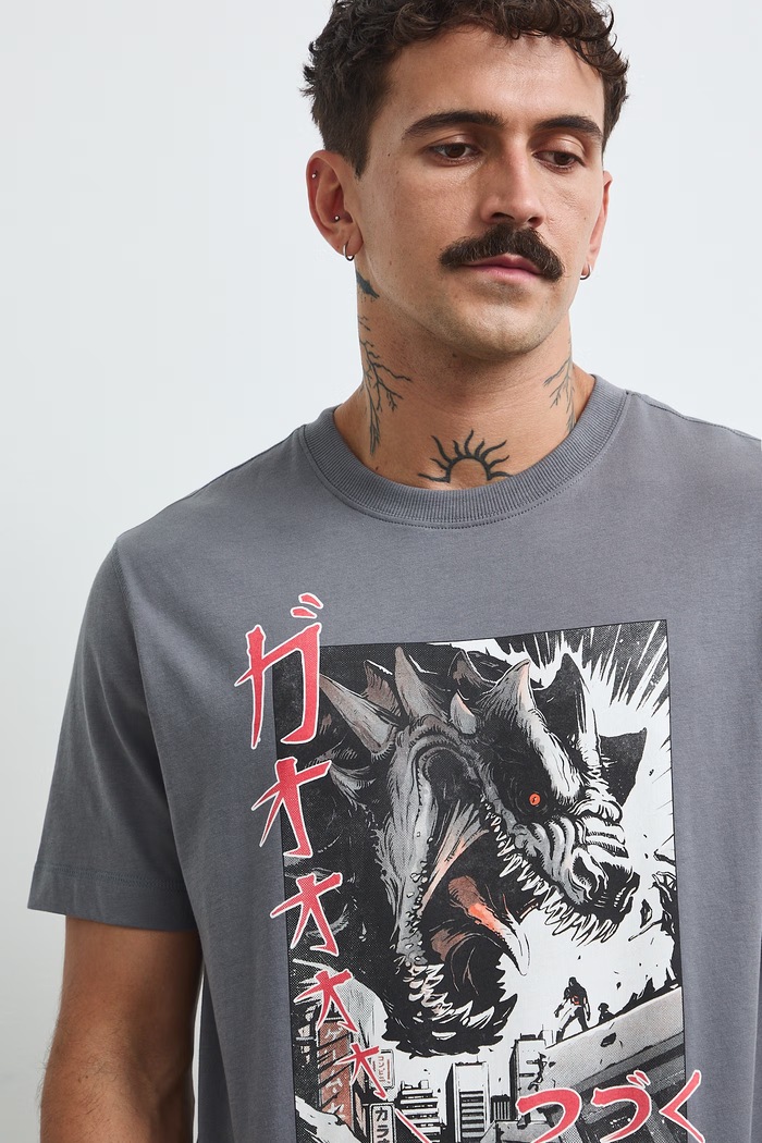 Medicine T-shirt męski bawełniany szary RW26-TSM404
