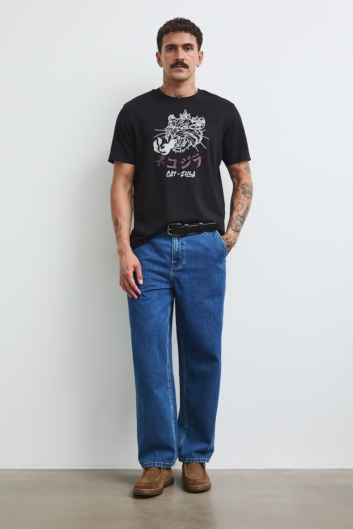Medicine T-shirt męski bawełniany czarny RW26-TSM407