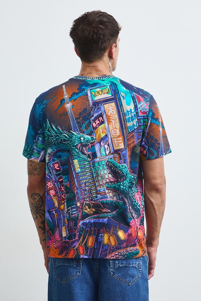 Odzież Medicine T-shirt męski bawełniany z elastanem RW26-TSM409 multicolor