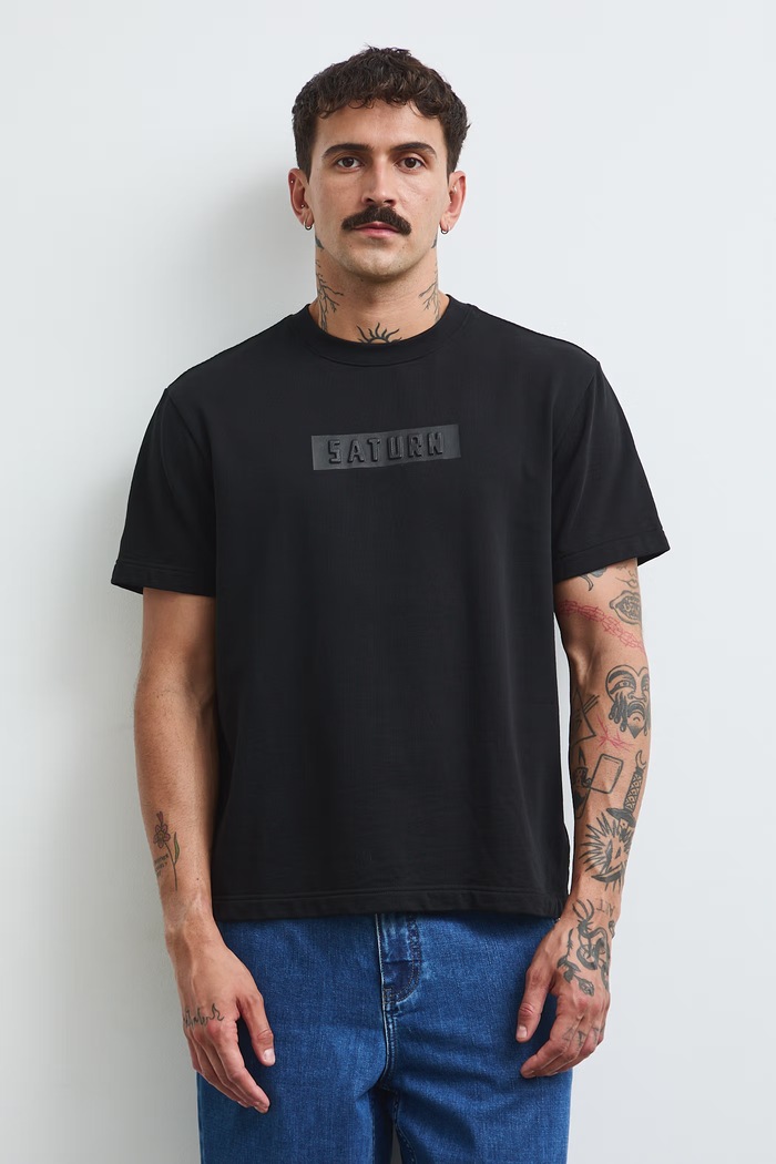 T-shirt męski heavyweight z kolekcji ESA x Medicine RW26-TSM457 czarny RW26