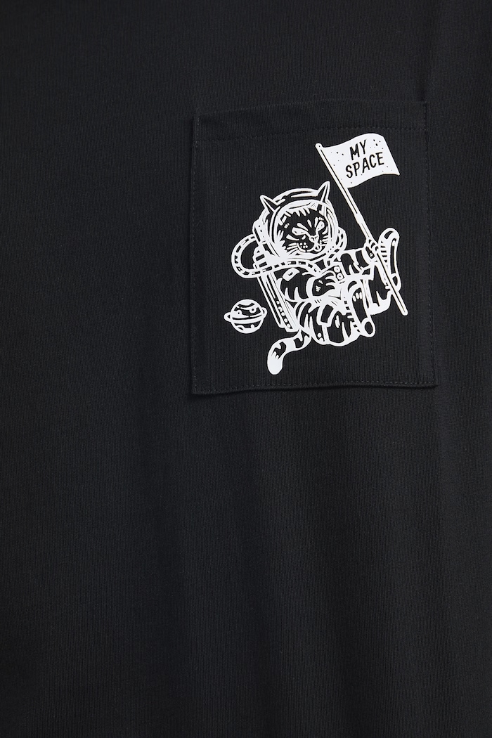 Medicine T-shirt męski bawełniany RW26-TSM463 czarny