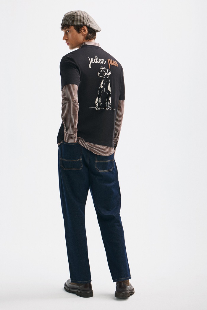 Medicine T-shirt męski bawełniany czarny RW26-TSM484