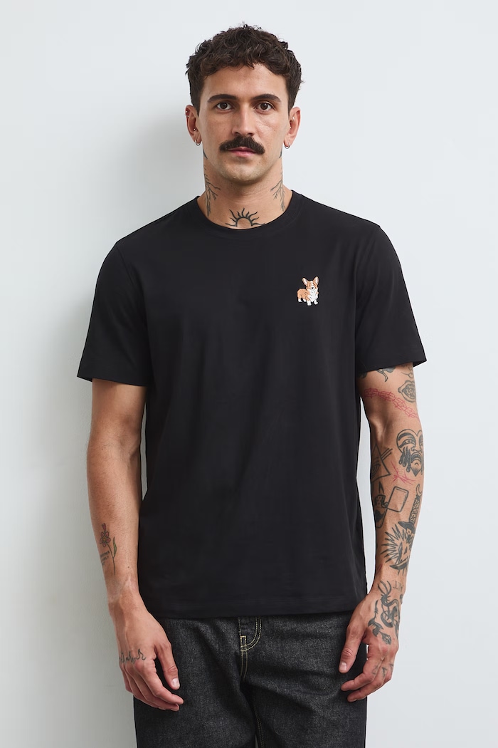 Medicine T-shirt męski bawełniany RW26-TSM485 czarny RW26