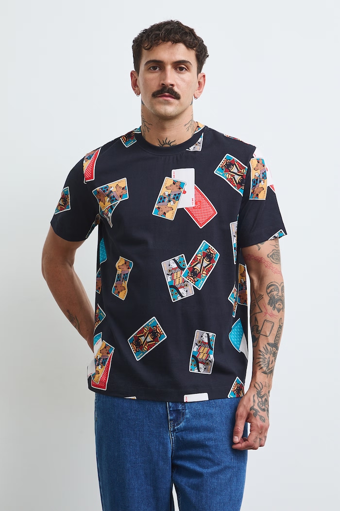 Medicine T-shirt męski bawełniany RW26-TSM487 czarny RW26