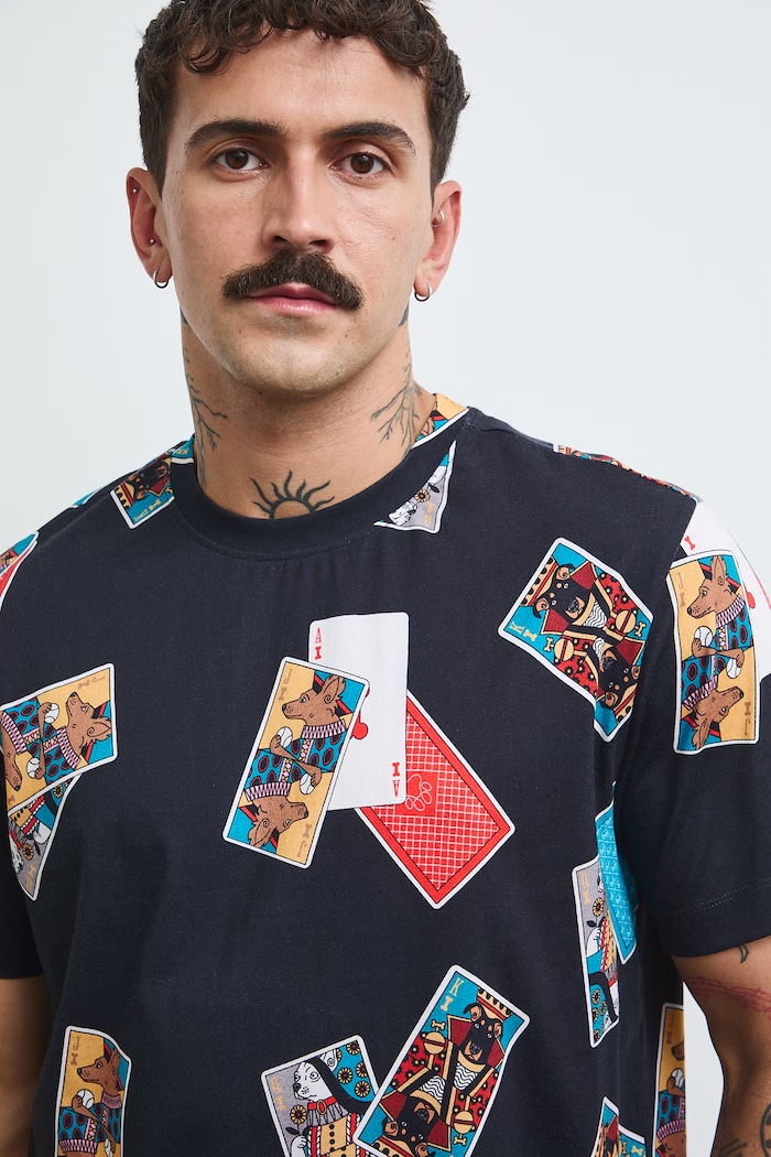 T-shirt męski bawełniany Medicine czarny RW26-TSM487