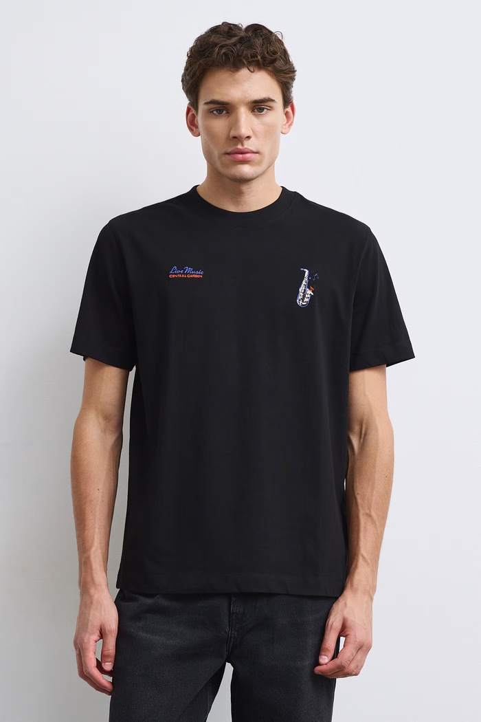 Odzież Medicine T-shirt męski bawełniany RW26-TSM507 czarny