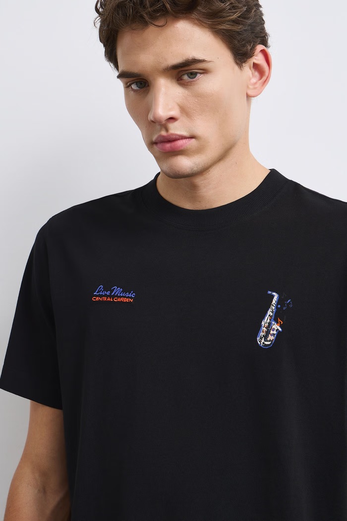 T-shirt męski bawełniany Medicine RW26-TSM507 czarny