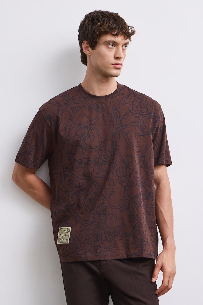 Medicine T-shirt męski bawełniany RW26-TSM604 brązowy RW26