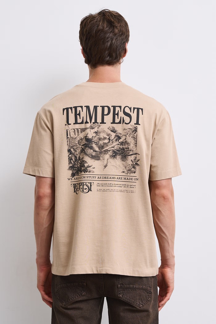Odzież Medicine T-shirt męski bawełniany RW26-TSM605 beżowy