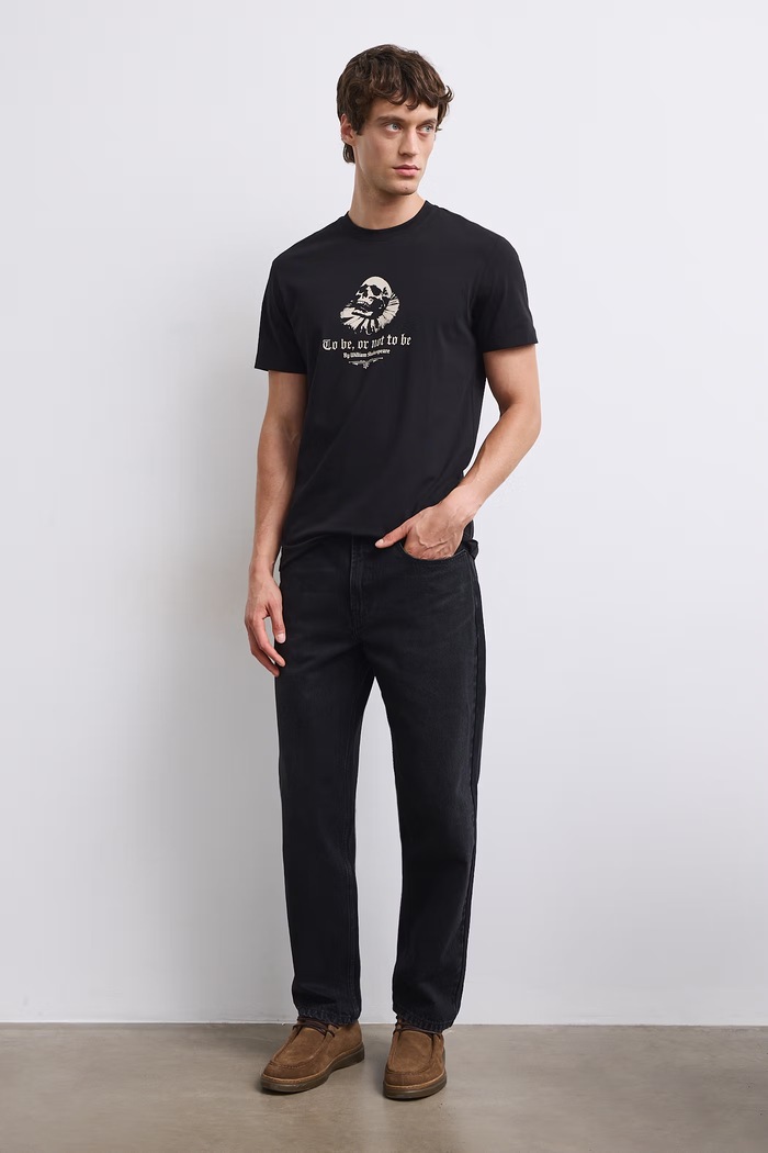 Medicine T-shirt męski bawełniany z elastanem RW26-TSM606 czarny RW26