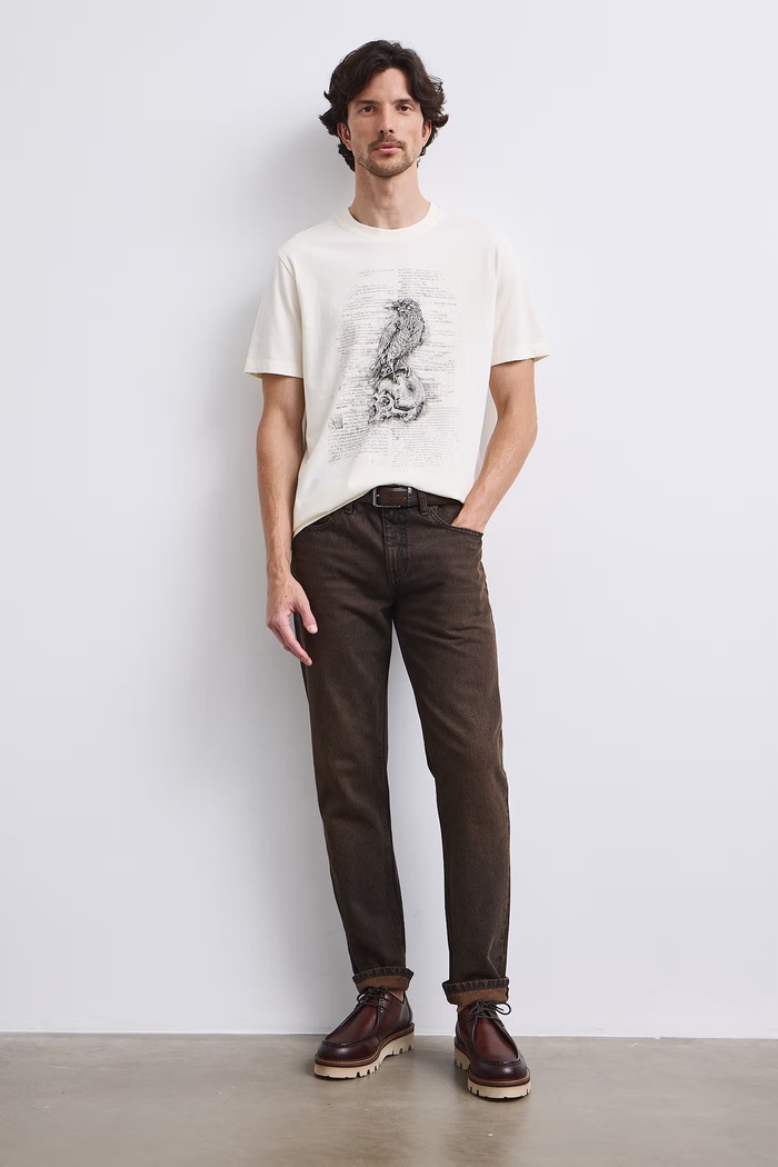 Medicine T-shirt męski bawełniany RW26-TSM607 beżowy RW26