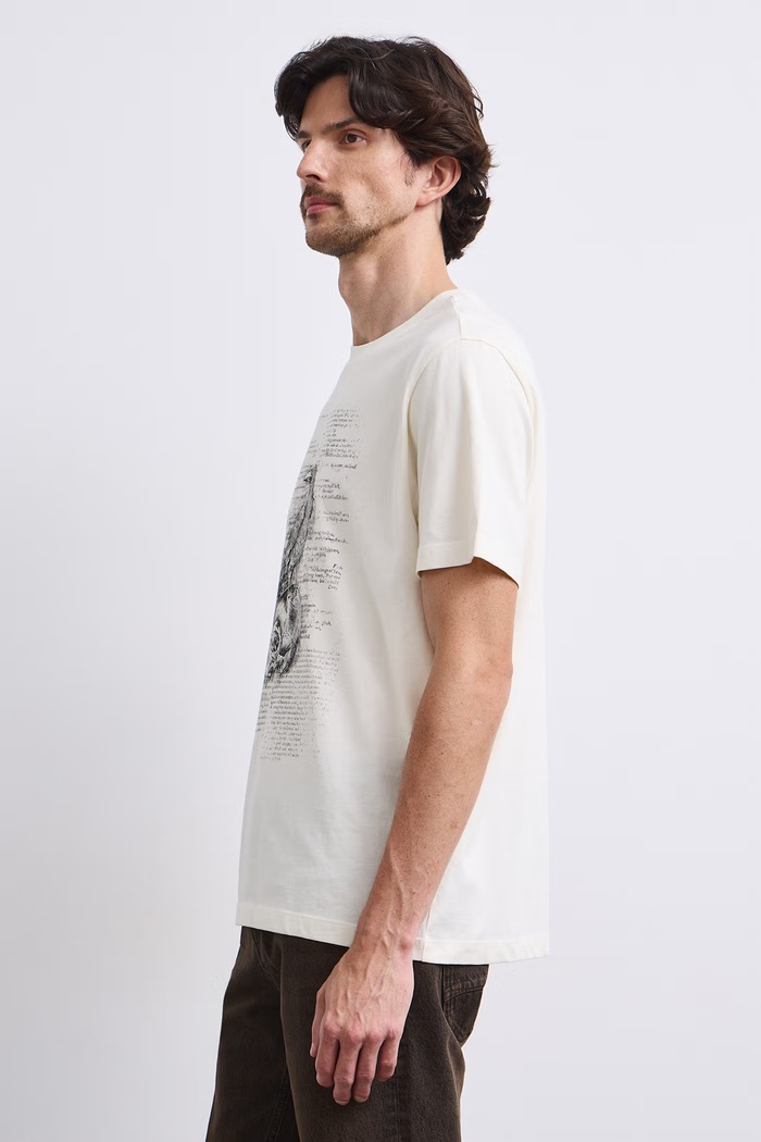 T-shirt męski bawełniany Medicine RW26-TSM607 beżowy
