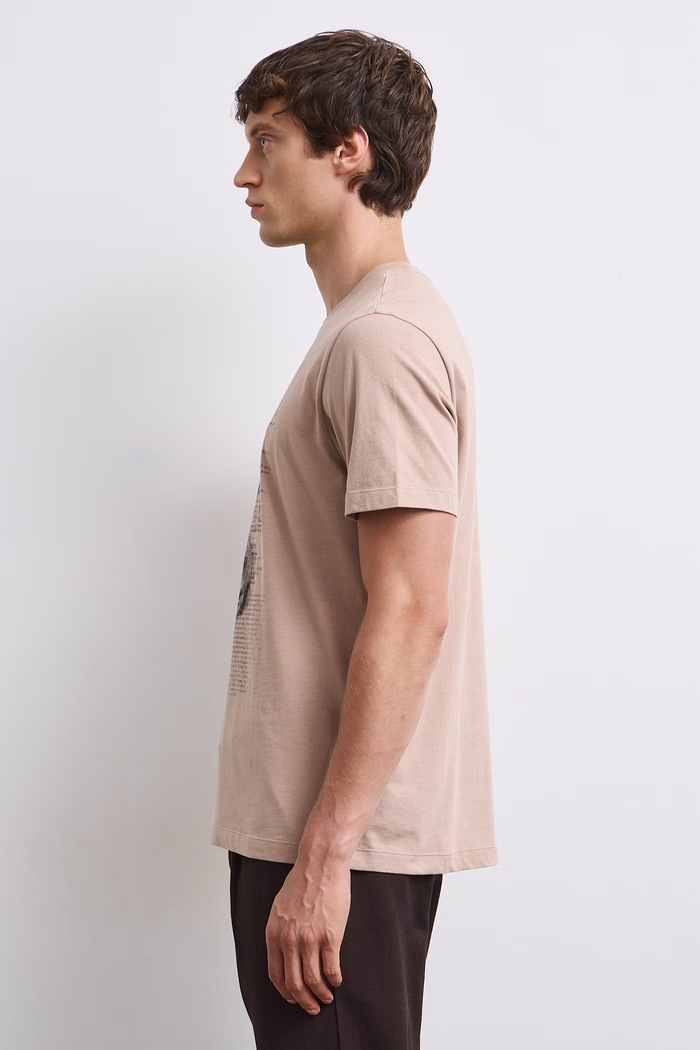 T-shirt męski bawełniany Medicine RW26-TSM607 beżowy