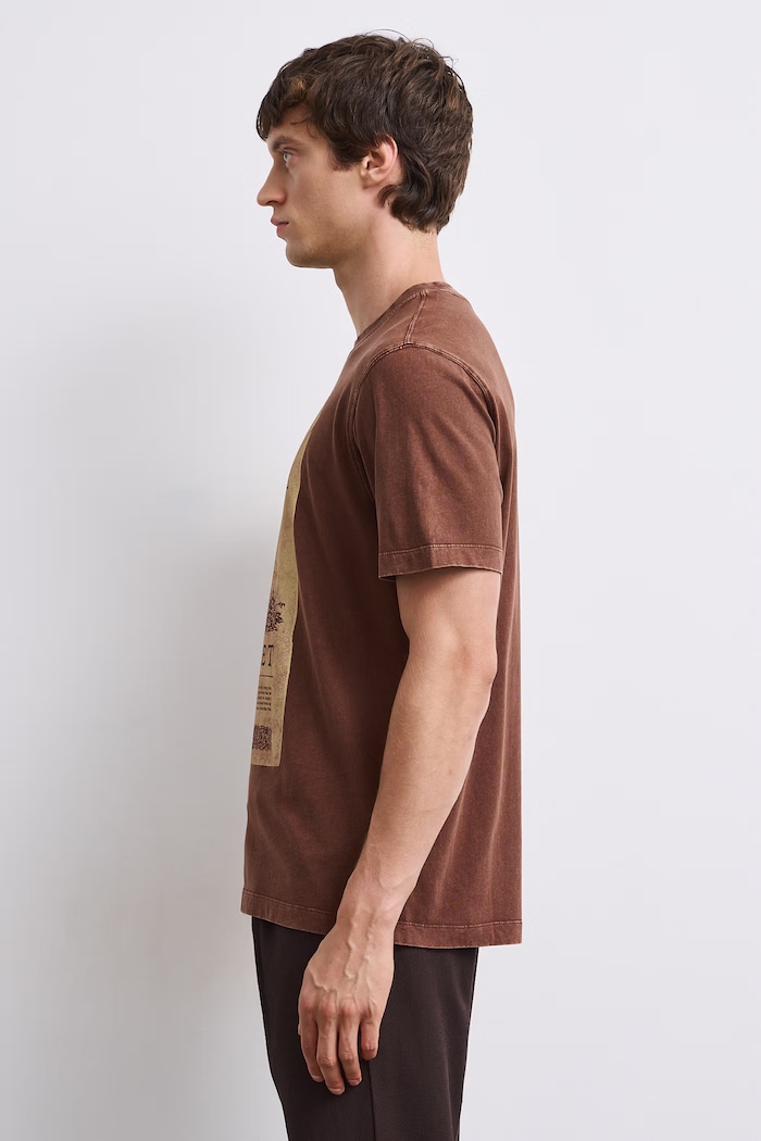 T-shirt męski bawełniany Medicine RW26-TSM608 brązowy
