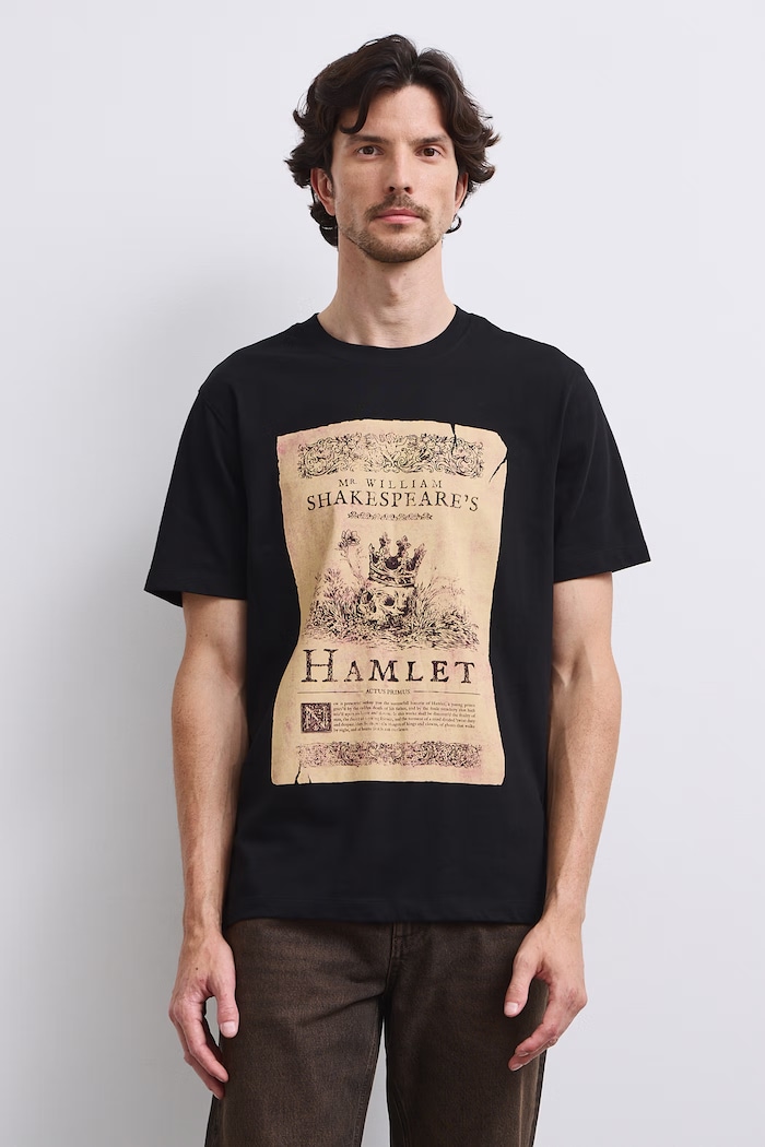 Medicine T-shirt męski bawełniany czarny RW26-TSM608