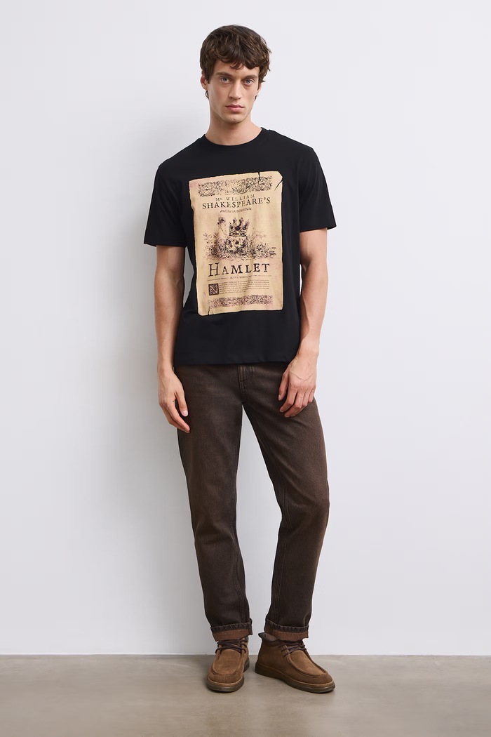 Medicine T-shirt męski bawełniany RW26-TSM608 czarny RW26