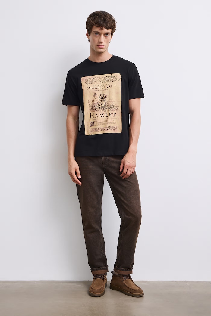 Medicine T-shirt męski bawełniany RW26-TSM608 czarny RW26