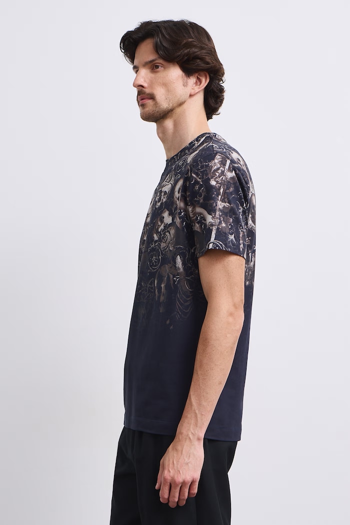 T-shirt męski bawełniany z elastanem Medicine RW26-TSM610 czarny