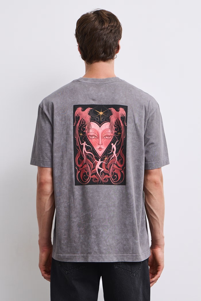 T-shirt męski bawełniany Medicine RW26-TSM651 szary