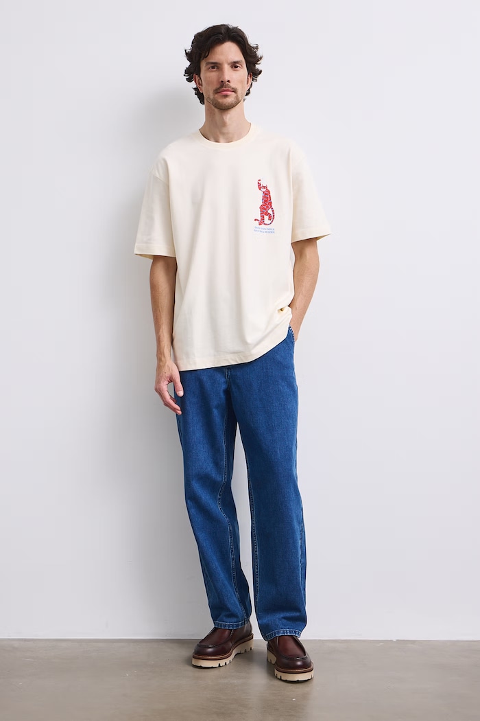 Odzież Medicine T-shirt męski bawełniany RW26-TSM652 beżowy