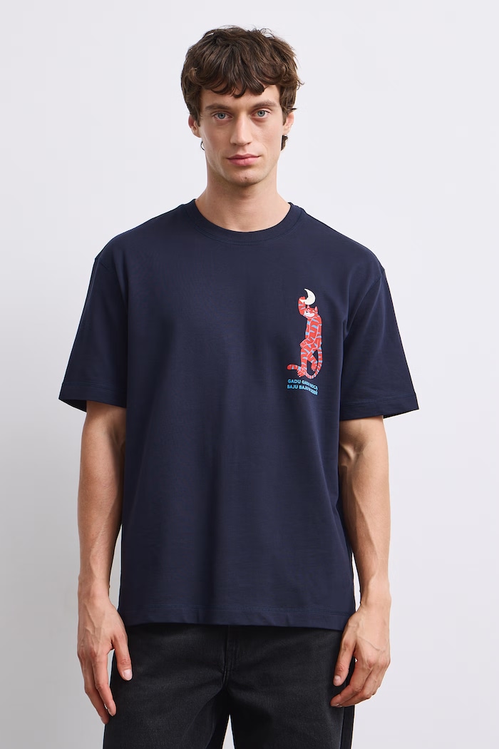 Medicine T-shirt męski bawełniany RW26-TSM652 granatowy RW26
