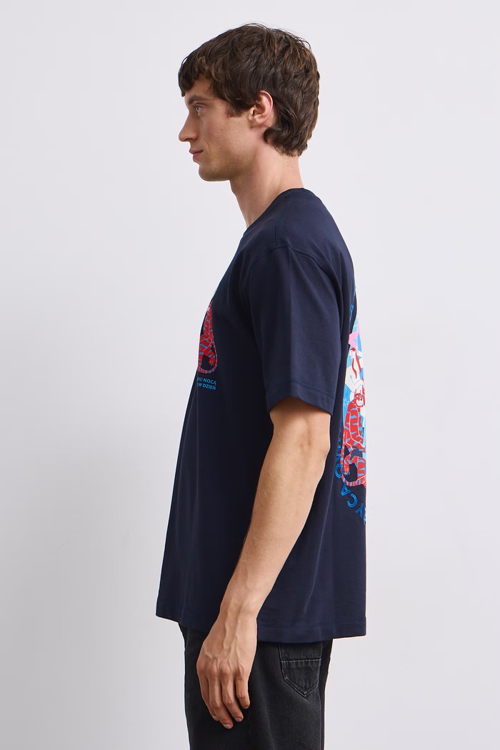 T-shirt męski bawełniany Medicine granatowy RW26-TSM652