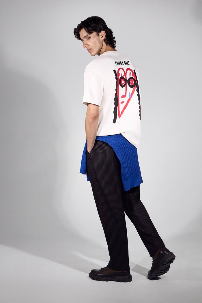 Medicine T-shirt męski beżowy RW26-TSM655
