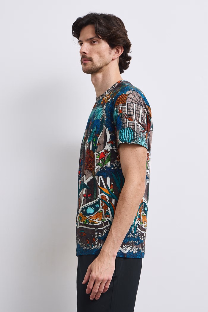 T-shirt męski bawełniany z elastanem Medicine multicolor RW26-TSM658