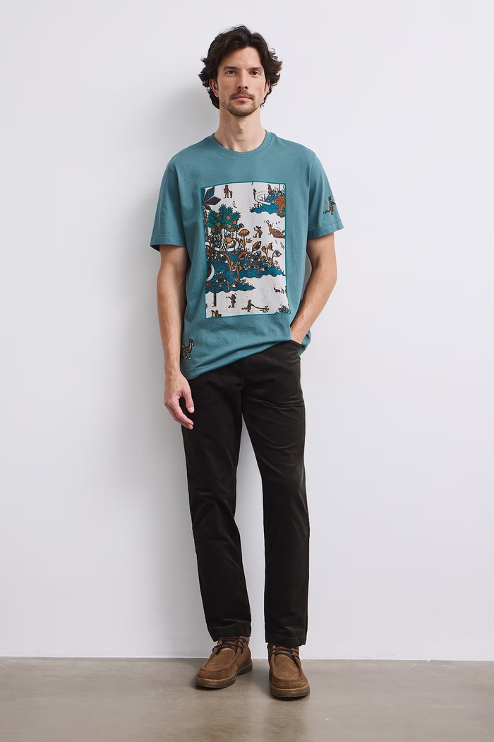 Medicine T-shirt męski bawełniany RW26-TSM659 turkusowy RW26
