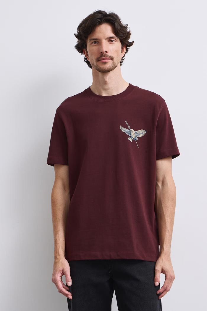 Medicine T-shirt męski bawełniany RW26-TSM670 bordowy RW26