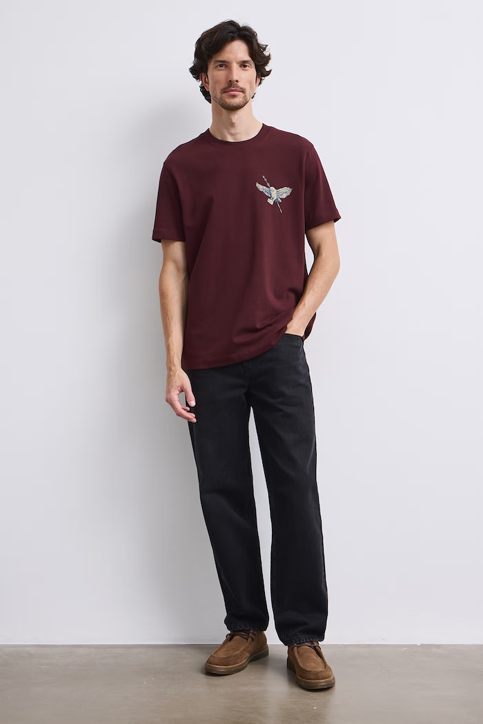 Odzież Medicine T-shirt męski bawełniany RW26-TSM670 bordowy