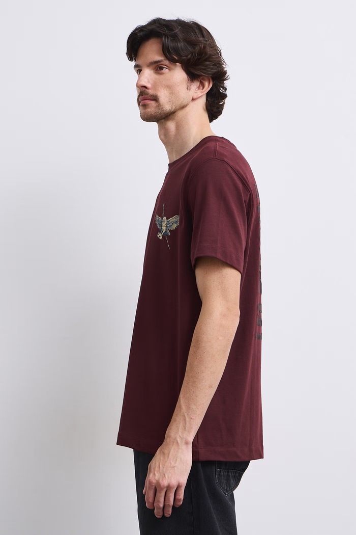 T-shirt męski bawełniany Medicine bordowy RW26-TSM670