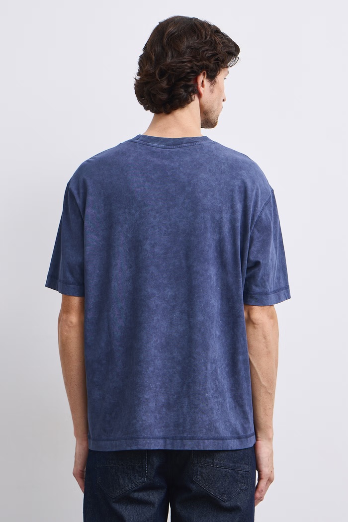 T-shirt męski bawełniany Medicine RW26-TSM672 granatowy