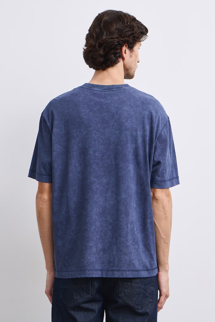 T-shirt męski bawełniany Medicine RW26-TSM672 granatowy