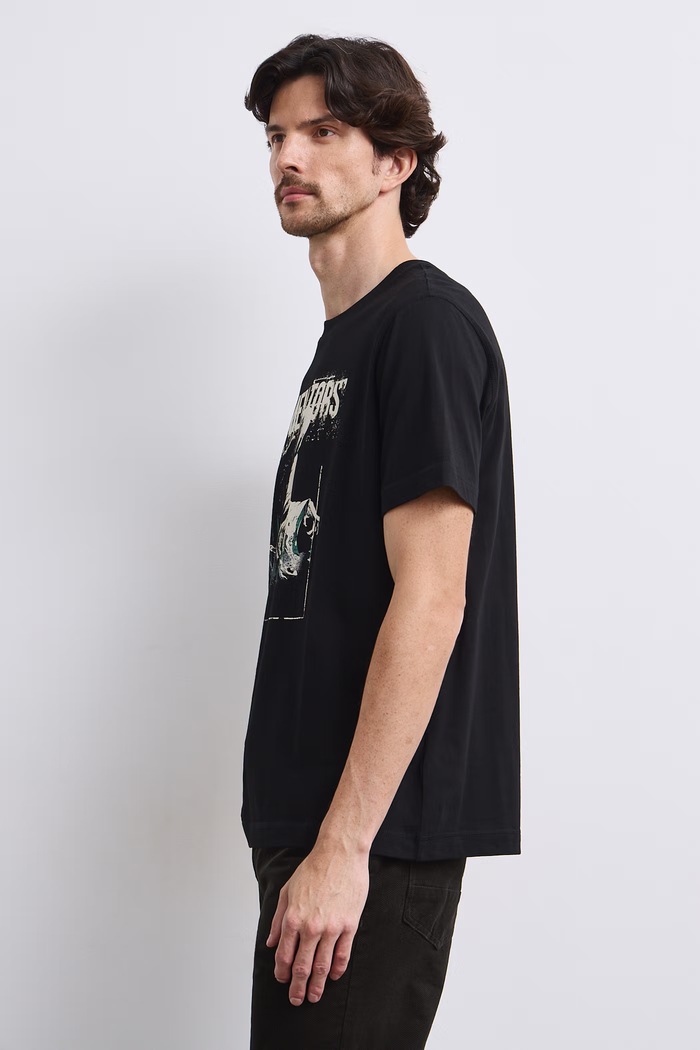 T-shirt męski bawełniany Medicine czarny RW26-TSM673