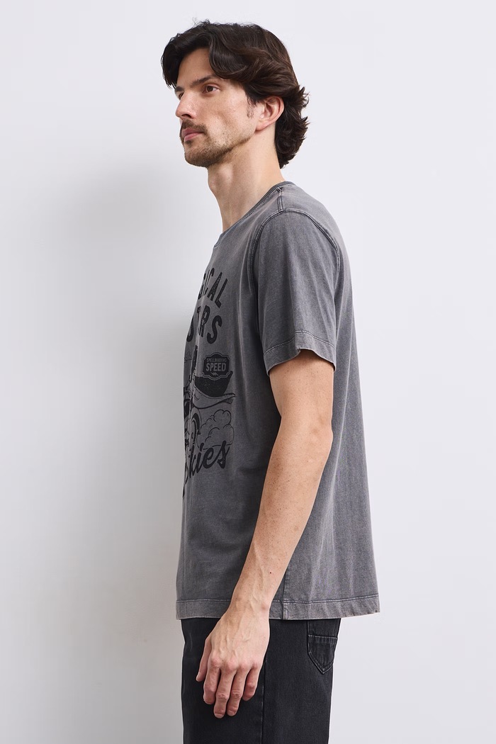 T-shirt męski bawełniany Medicine szary RW26-TSM675