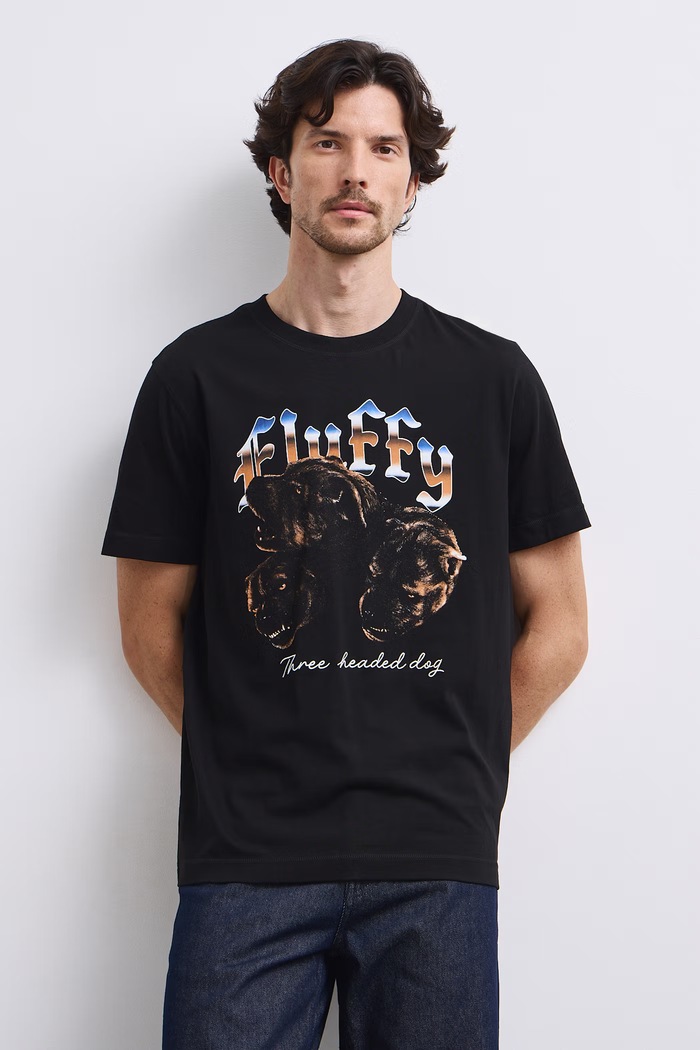 Odzież Medicine T-shirt męski bawełniany RW26-TSM677 czarny