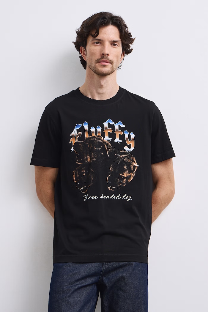 Odzież Medicine T-shirt męski bawełniany RW26-TSM677 czarny