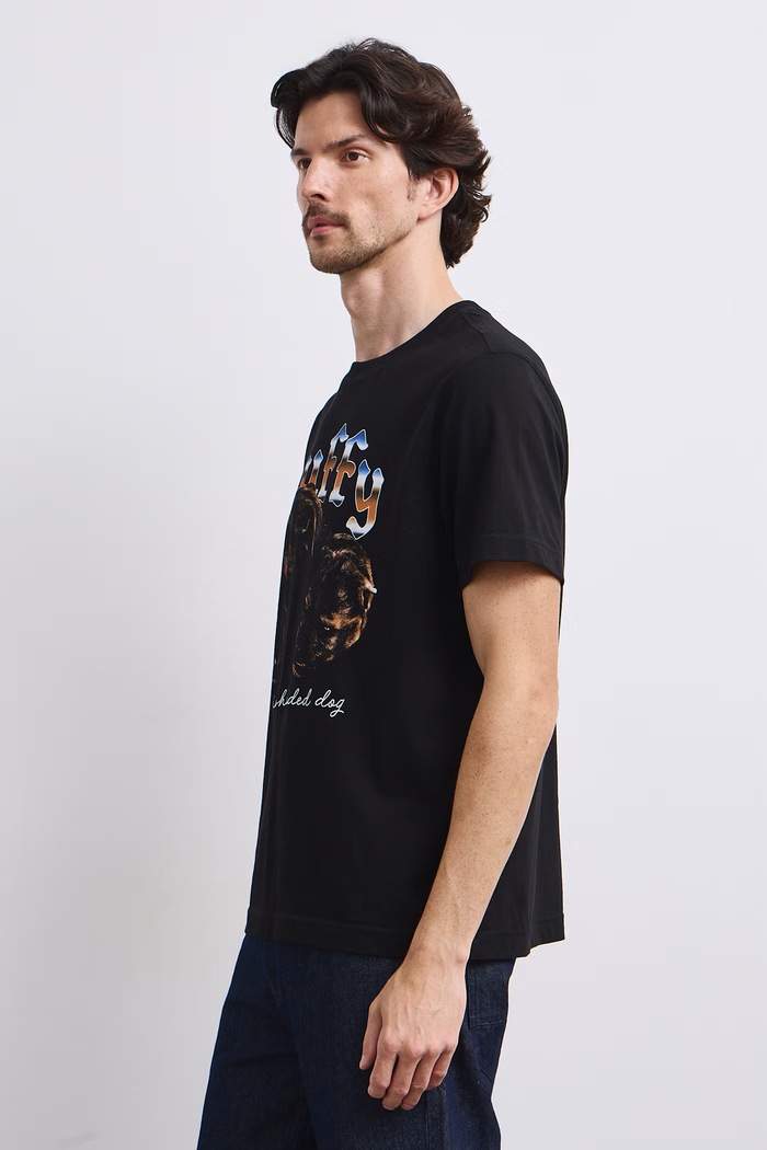 T-shirt męski bawełniany Medicine czarny RW26-TSM677