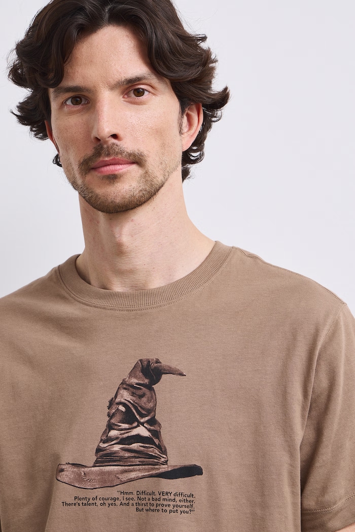 T-shirt męski bawełniany Medicine beżowy RW26-TSM678