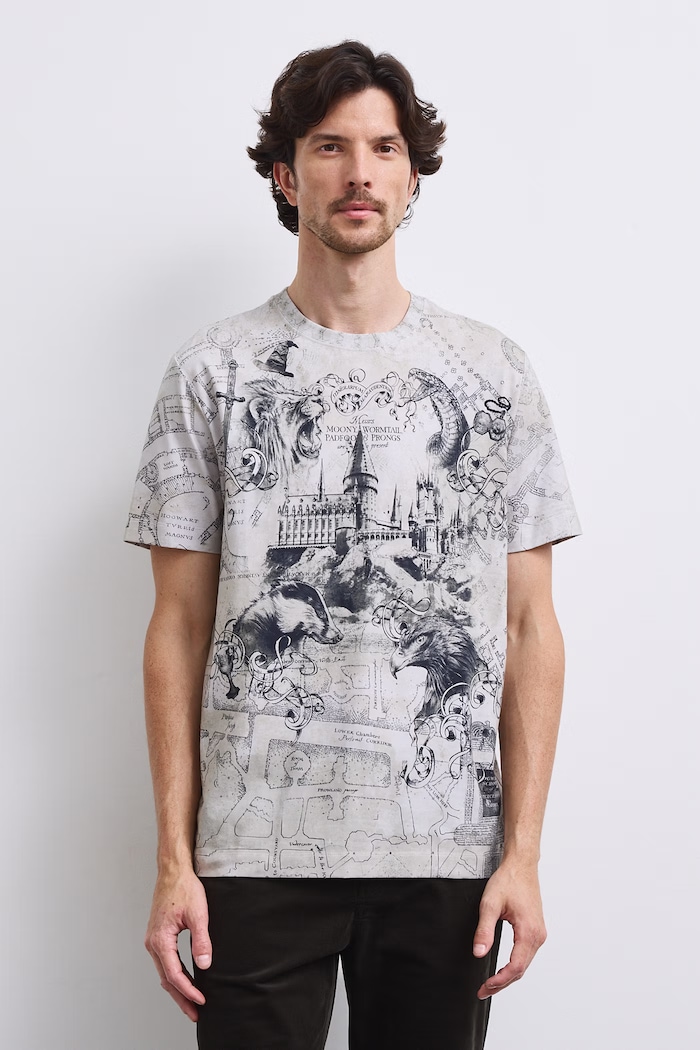 Medicine T-shirt męski bawełniany z elastanem RW26-TSM680 beżowy RW26