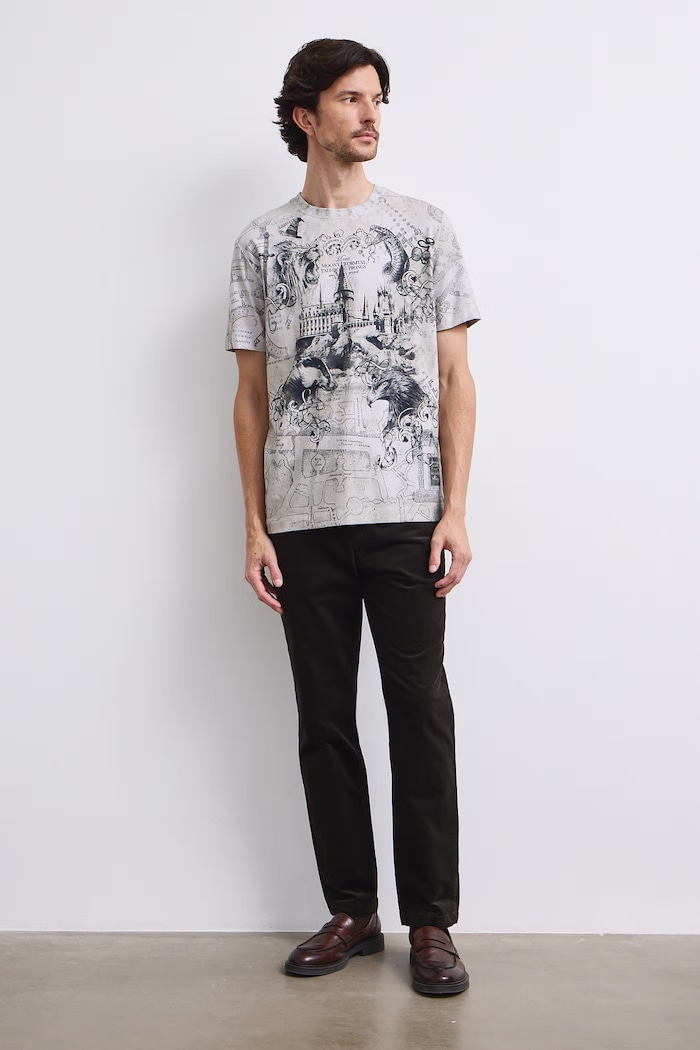 Odzież Medicine T-shirt męski bawełniany z elastanem RW26-TSM680 beżowy